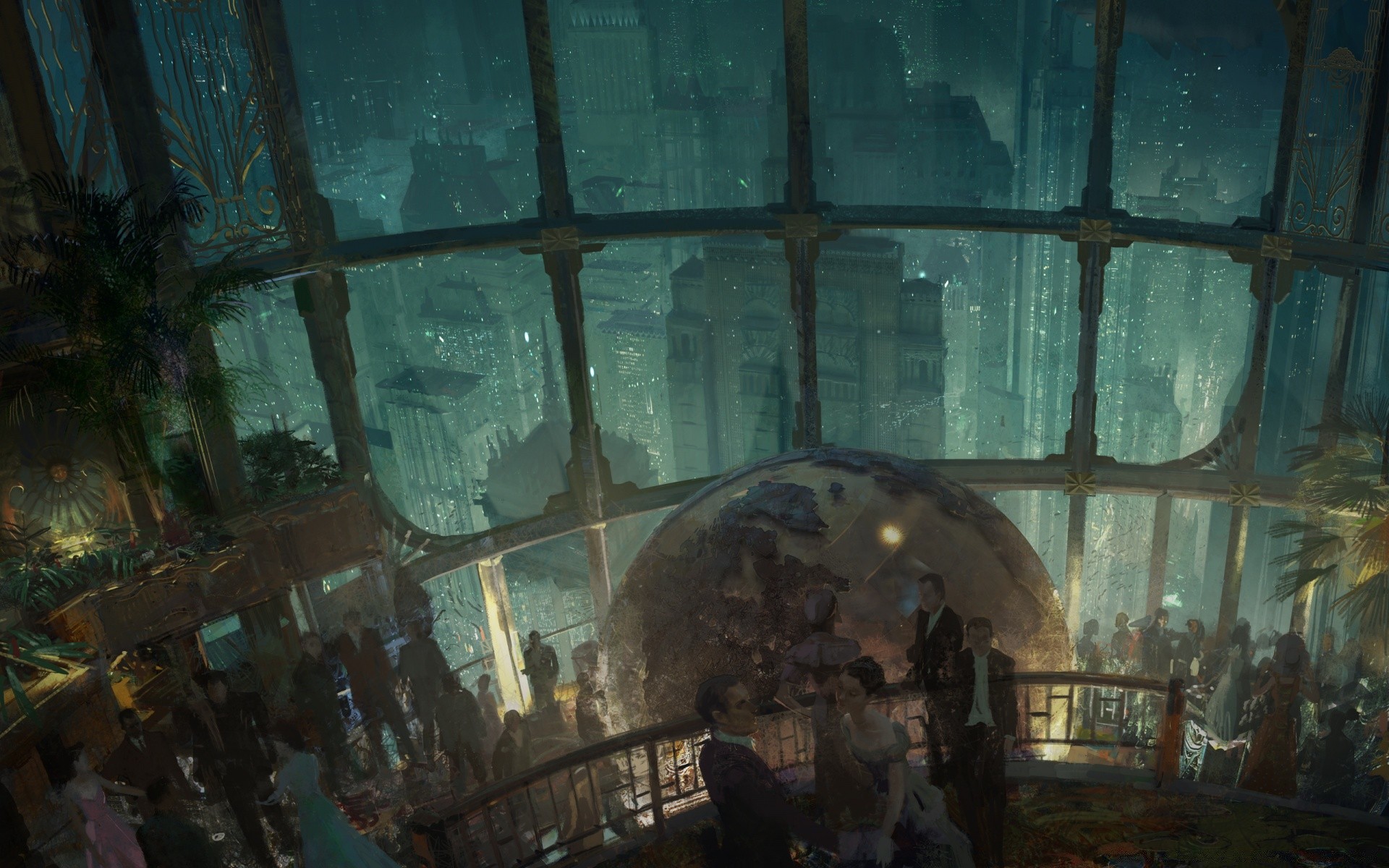 bioshock exploration underwater indoors