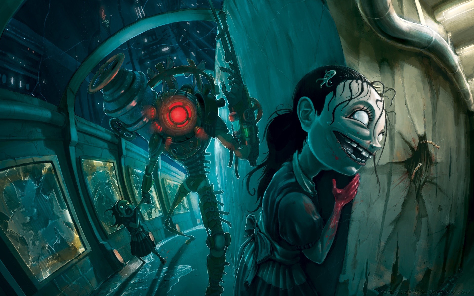 bioshock technology science mask art industry