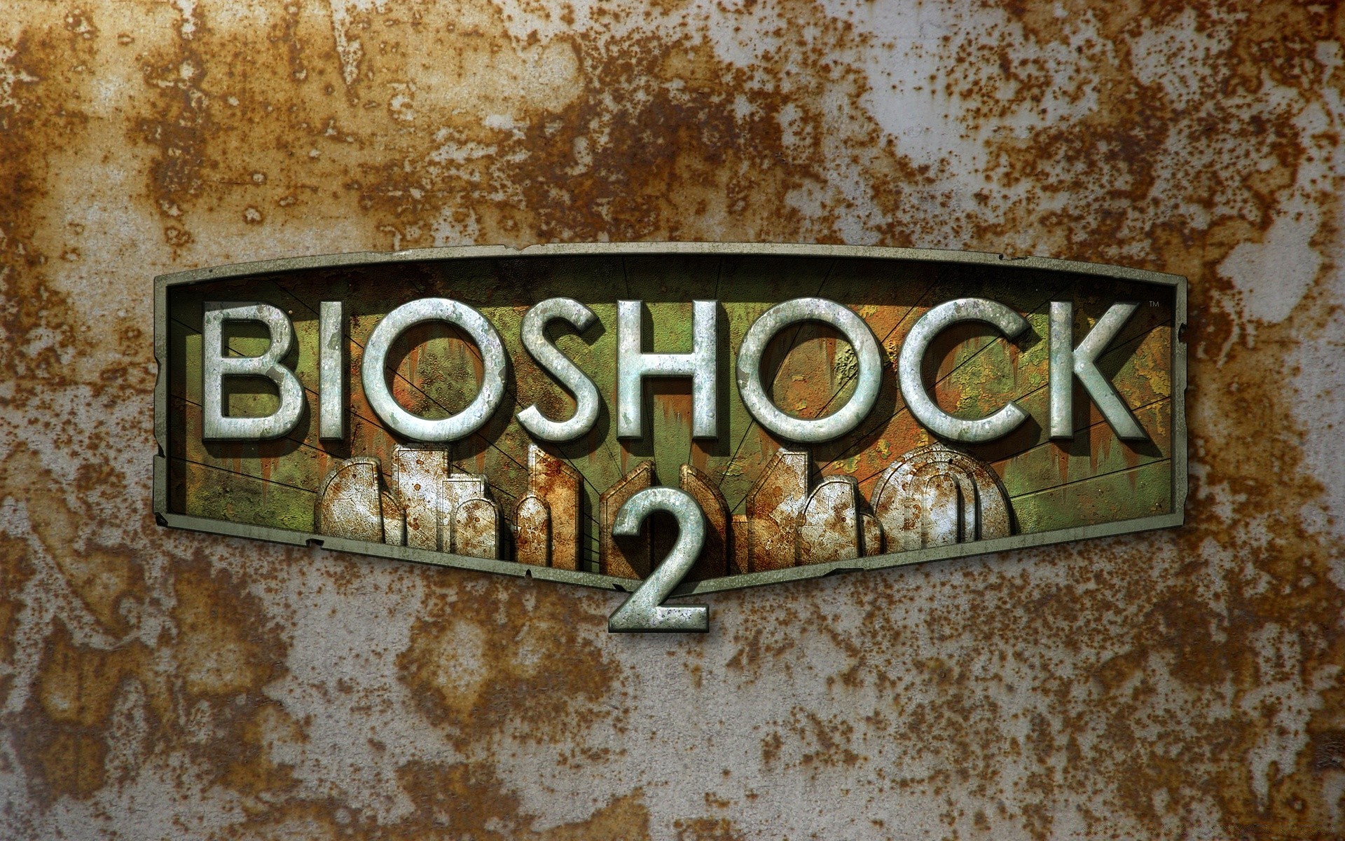 bioshock retro pulpit stary vintage znak typografia antyczne brudne