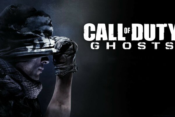 Call of duty masked man dark background