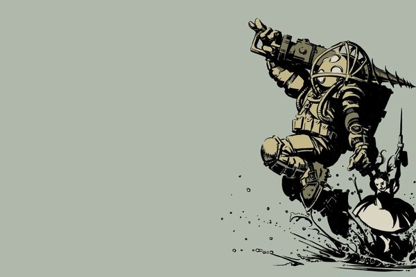 Illustrazione dal videogioco bioshock