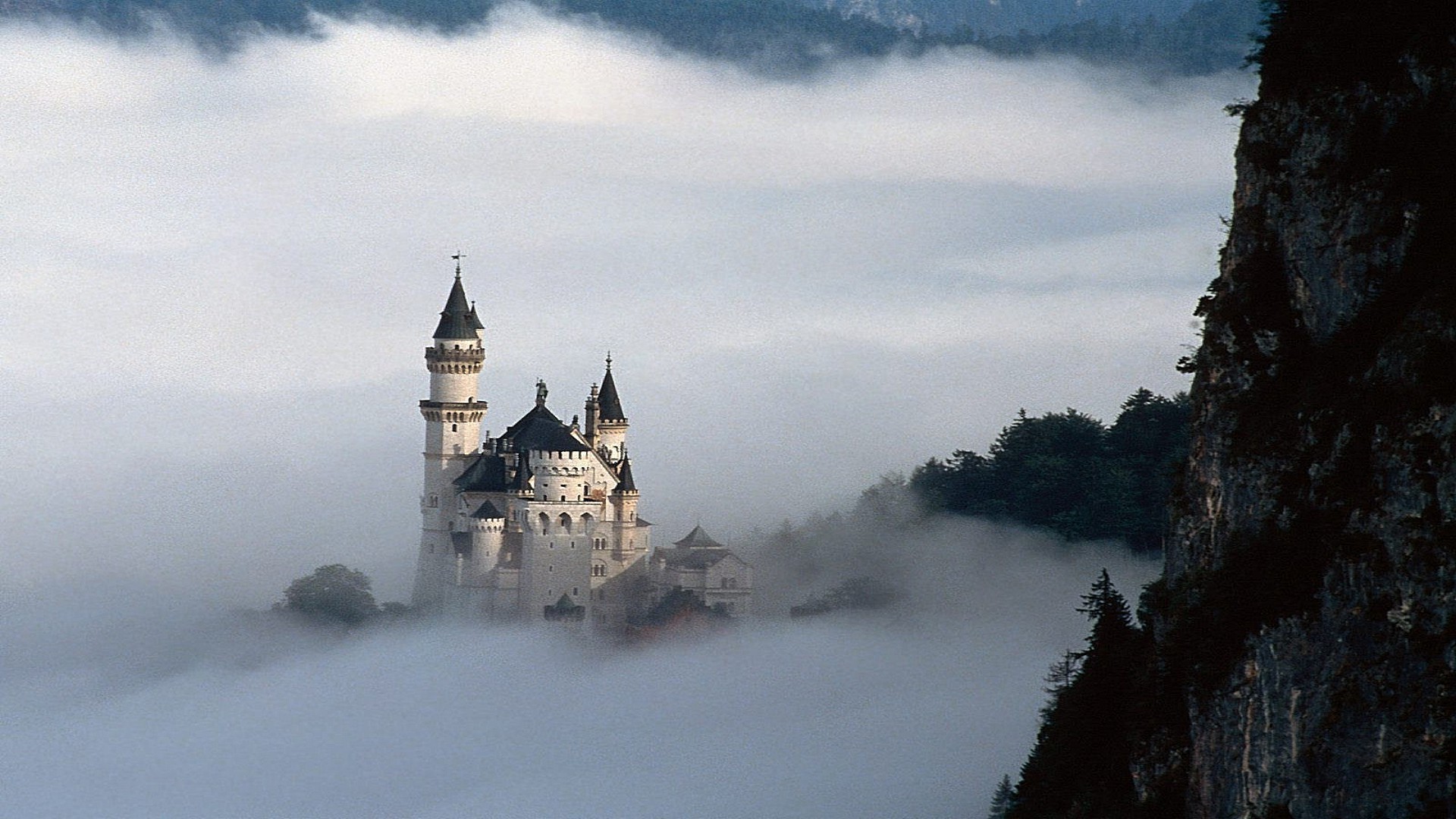 schlösser schnee reisen winter im freien himmel architektur nebel schloss landschaft wasser