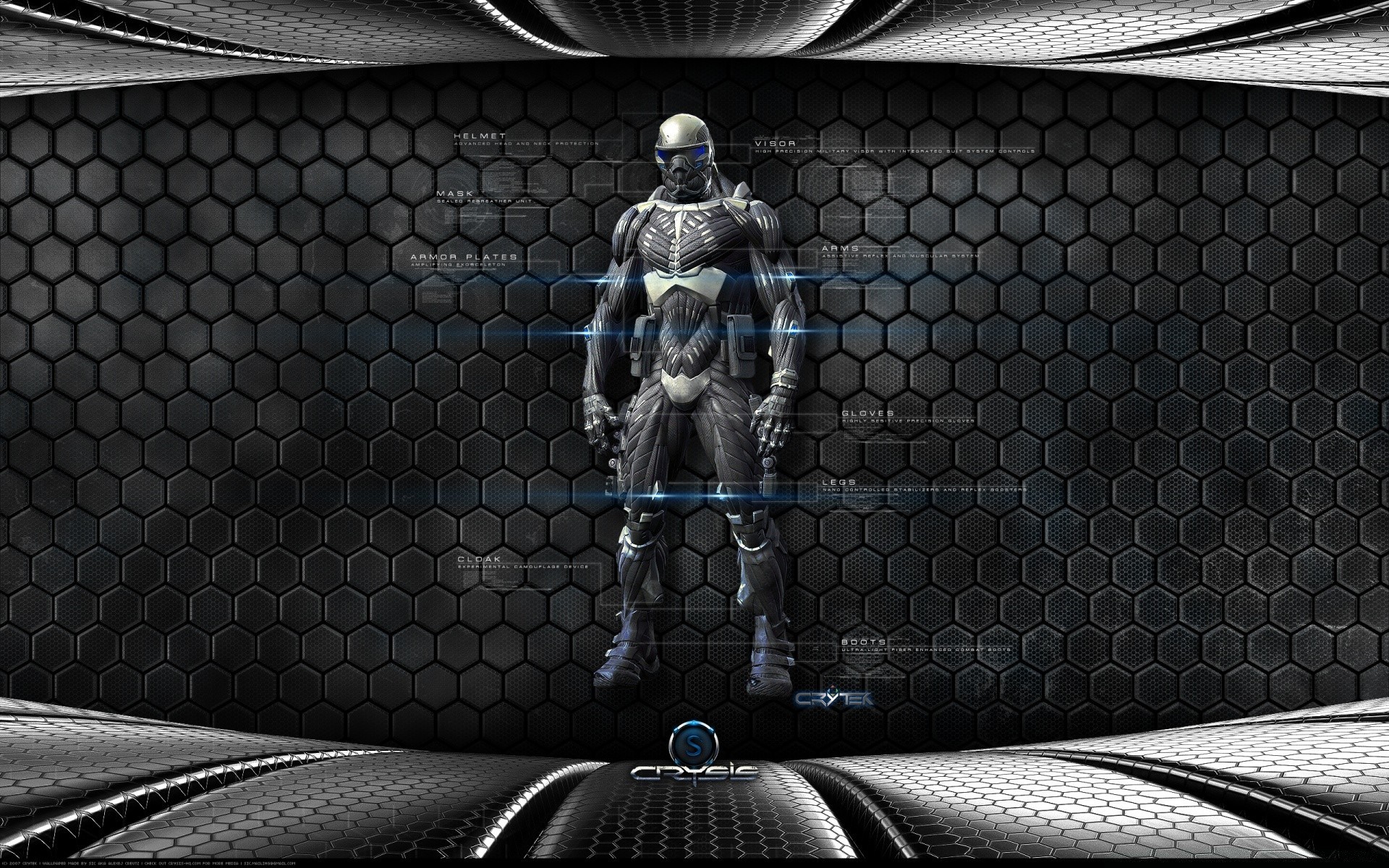 crysis metallo acciaio desktop auto cromo all interno design