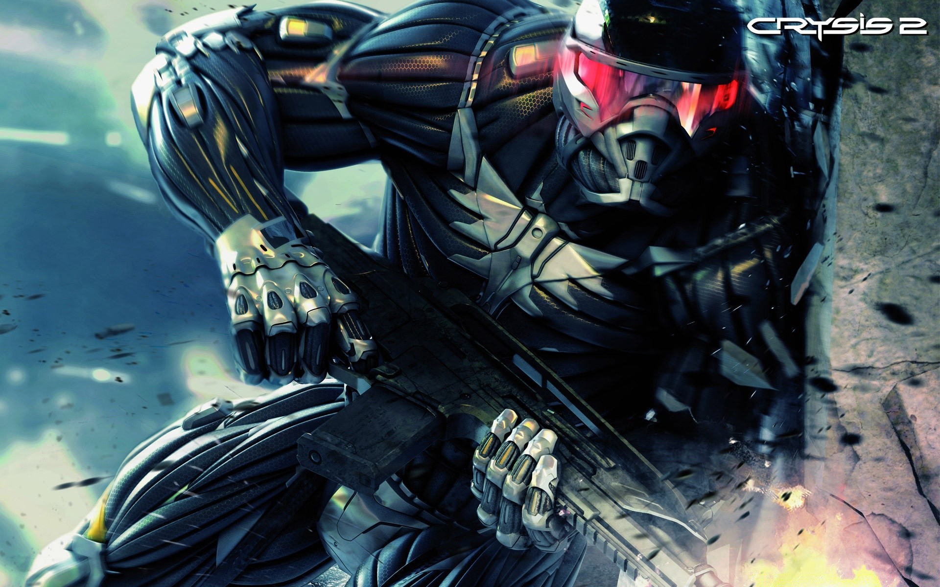 crysis azione uomo auto fiamma