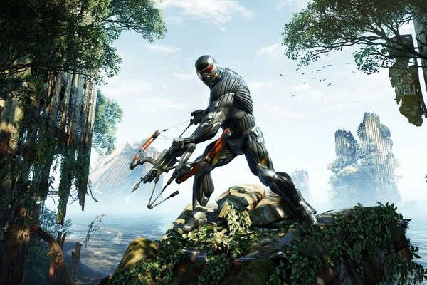 Beautiful image of the crysis character