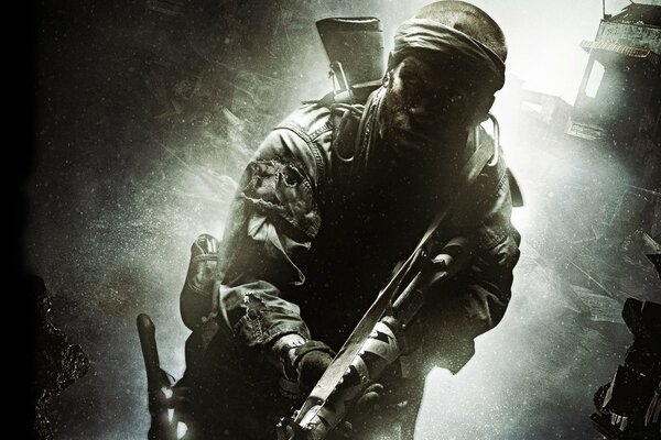 Ein erwachsener call of duty-Spieler