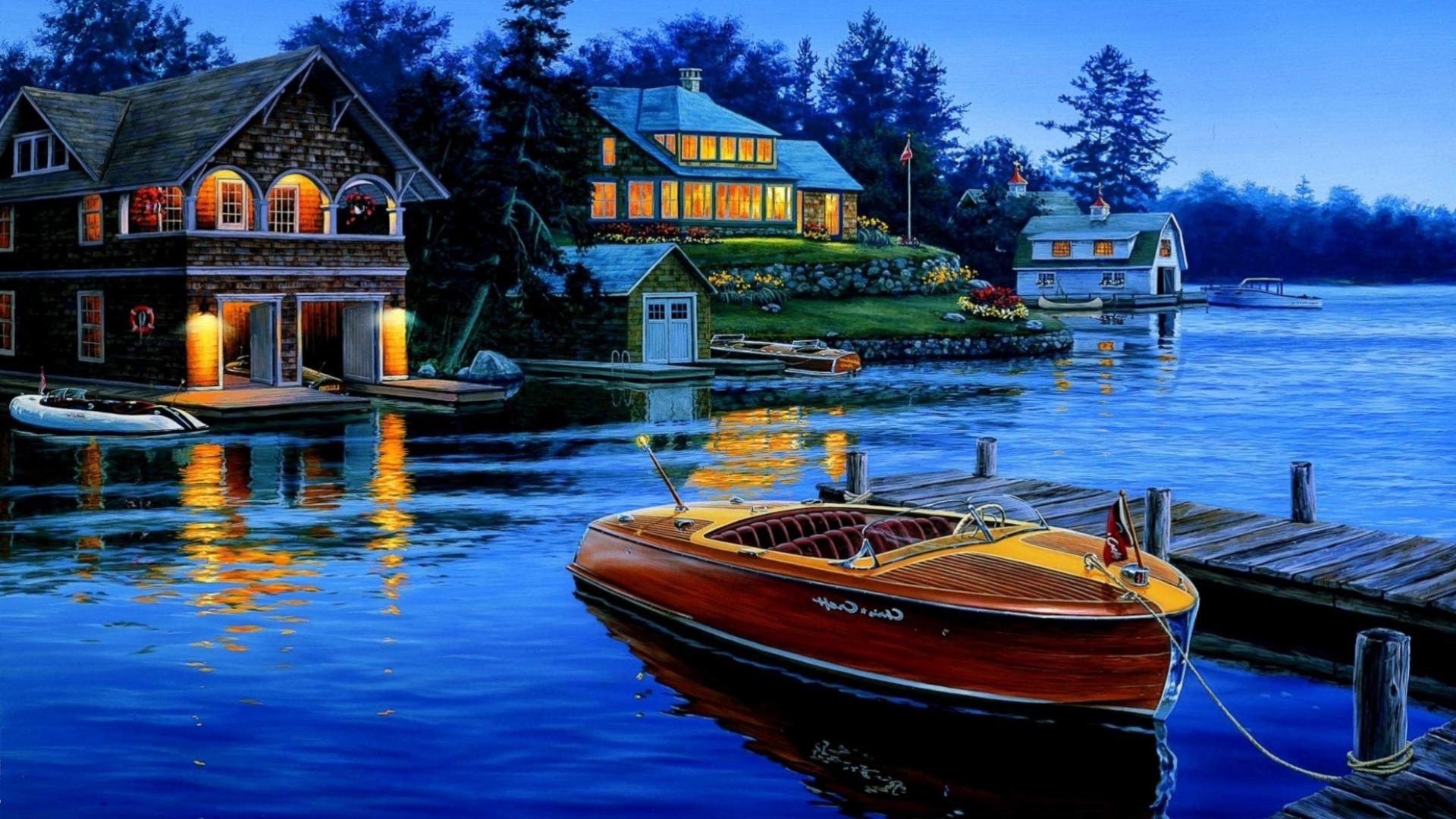 rivers ponds and streams water travel lake outdoors reflection boat vacation watercraft tourism sky wood leisure summer recreation evening transportation system river