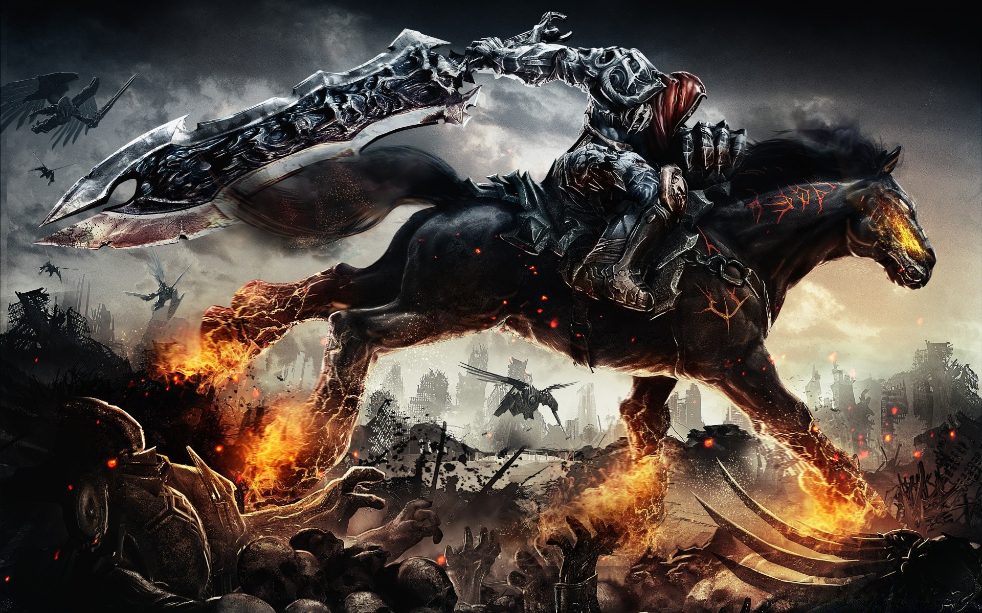 darksiders alev duman sanat süvari tehlike