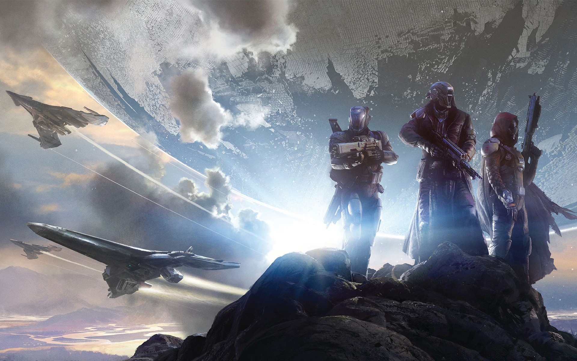 destiny landschaft erwachsener gruppe