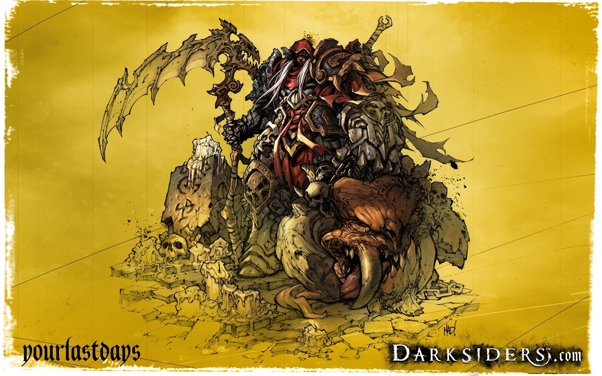 darksiders ilustração arte velho design pintura desktop símbolo