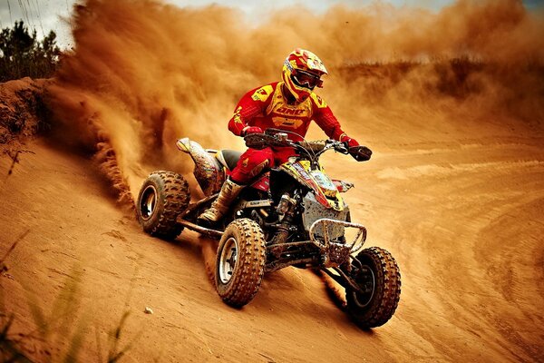 Off-road quad bike racing