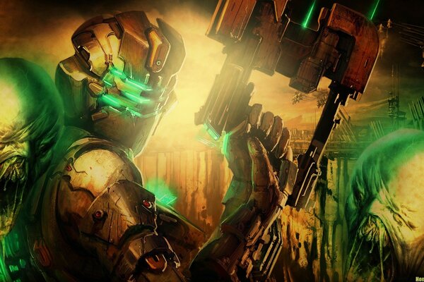 Immagine sul tema del famoso gioco Dead Space