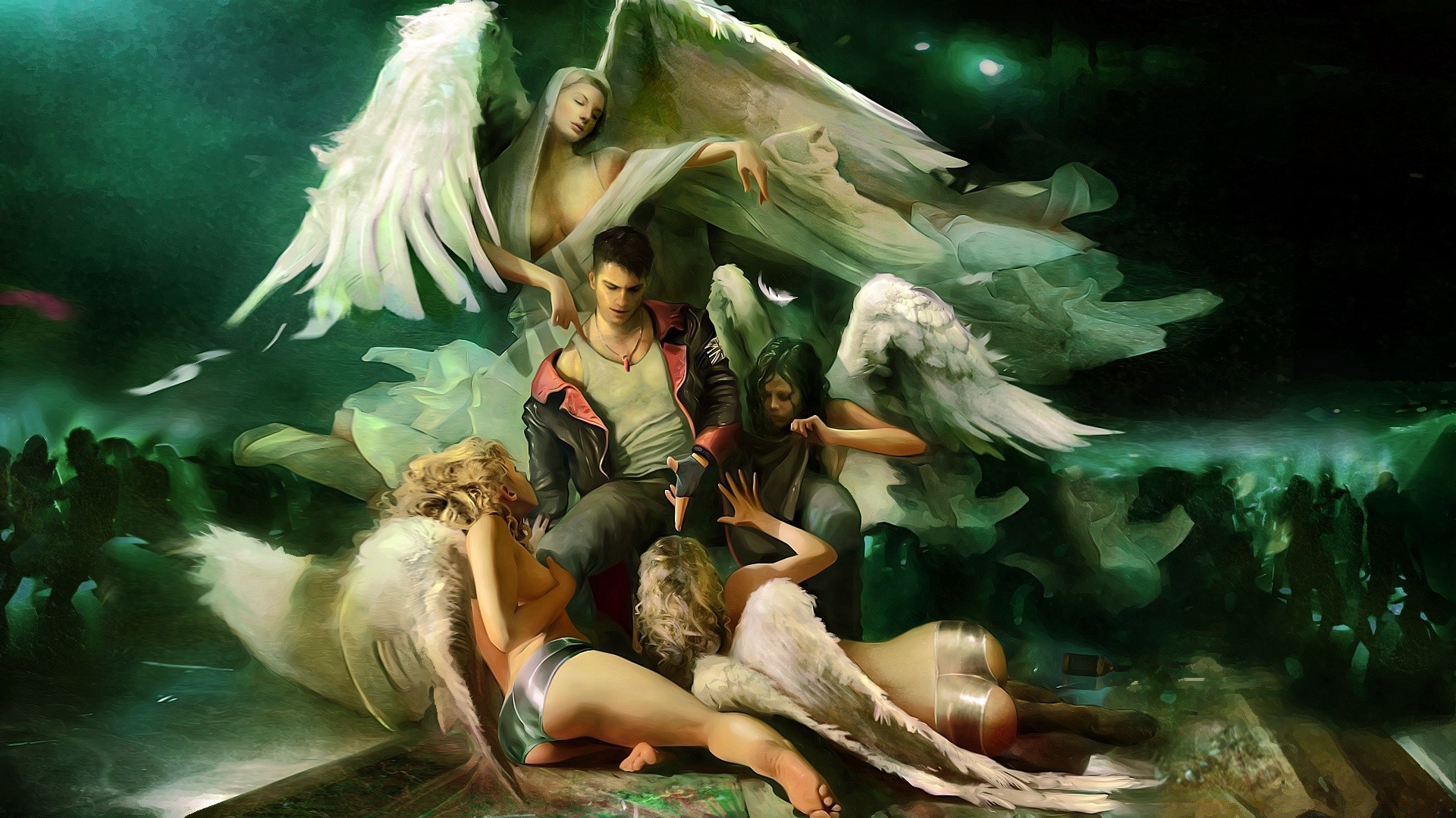 devil may cry adulto donna indossare pittura gruppo uno arte