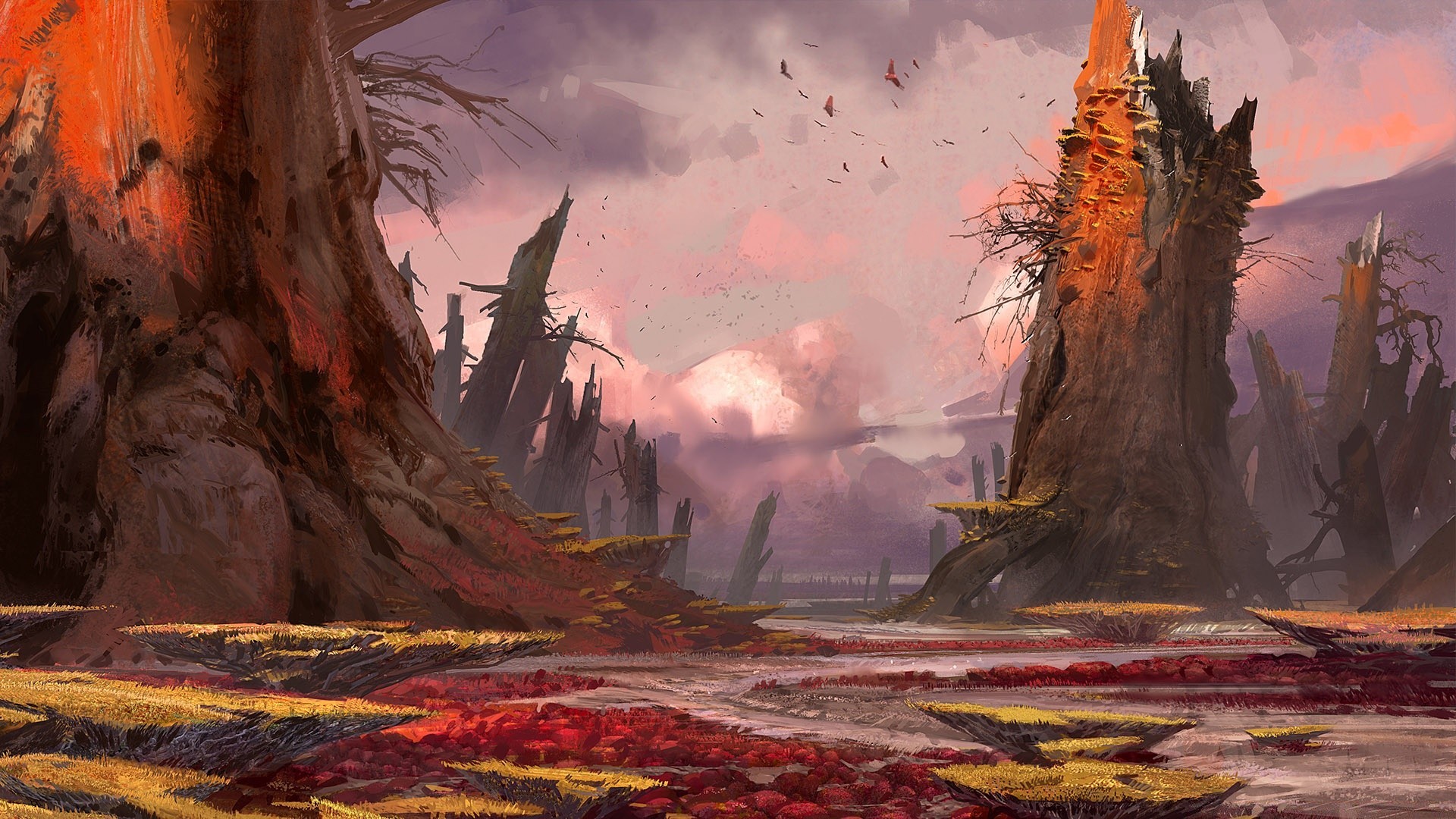 destiny paisagem viajar pintura montanha fumaça água arte ao ar livre rocha