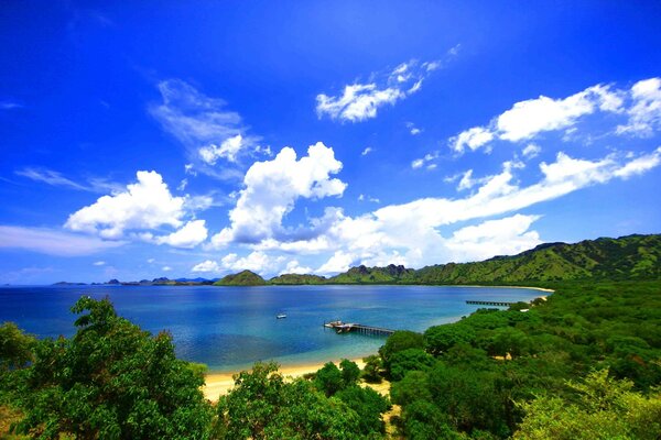 Blue Lagoon. Superbe vue sur la mer