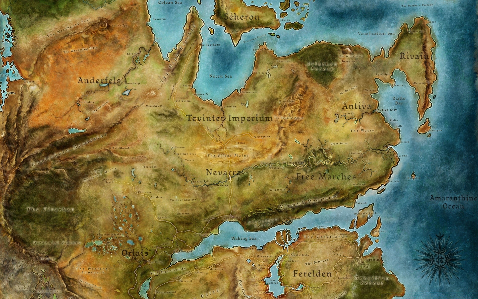 dragon age papel mapa pintura arte lona velho geografia parede ilustração enferrujado em forma de bola natureza desktop