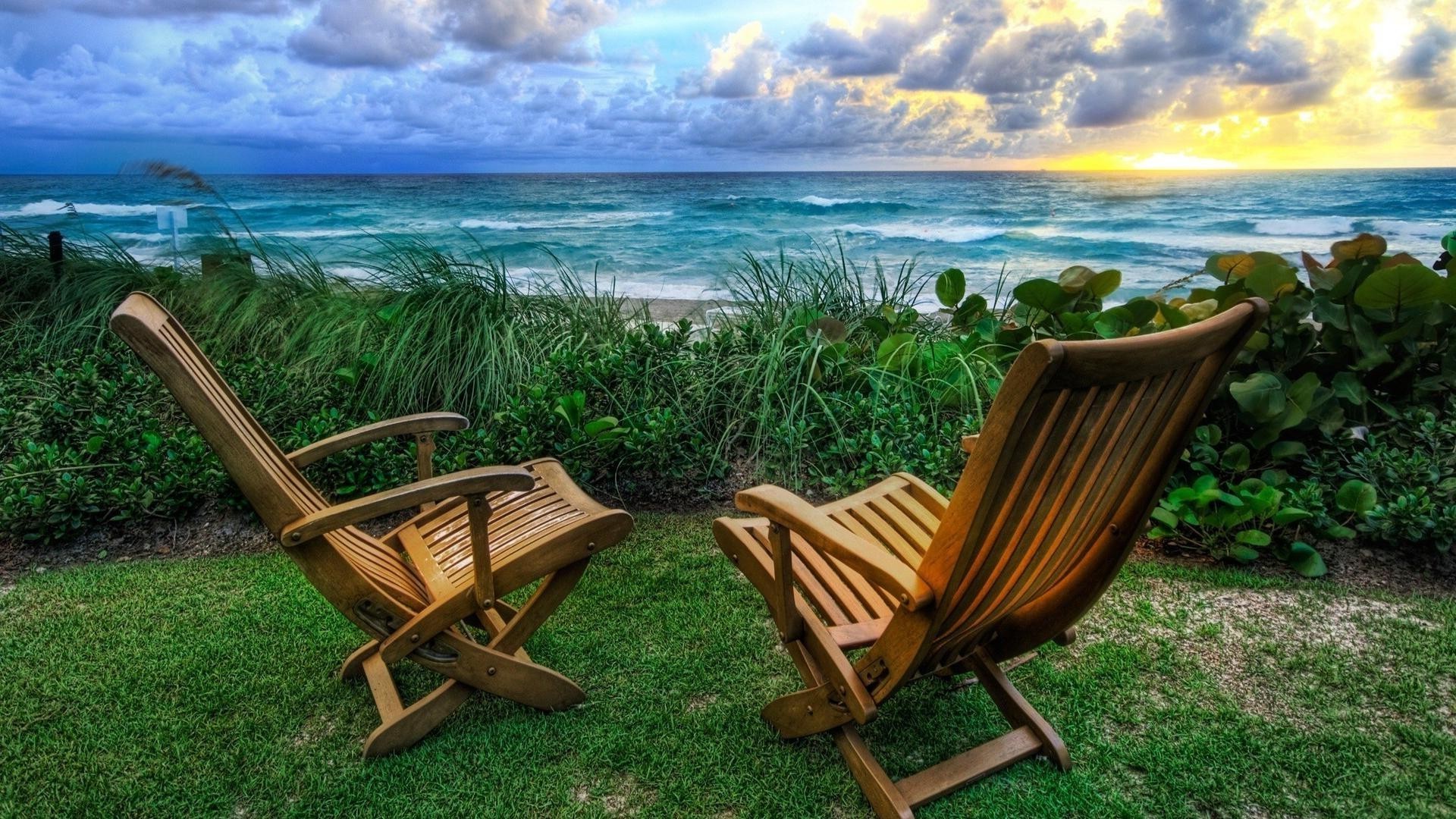 mer et océan chaise détente été reste station tropical plage idyllique lieu loisirs canapé vacances soleil voyage sable océan beau temps eau chaise longue mer