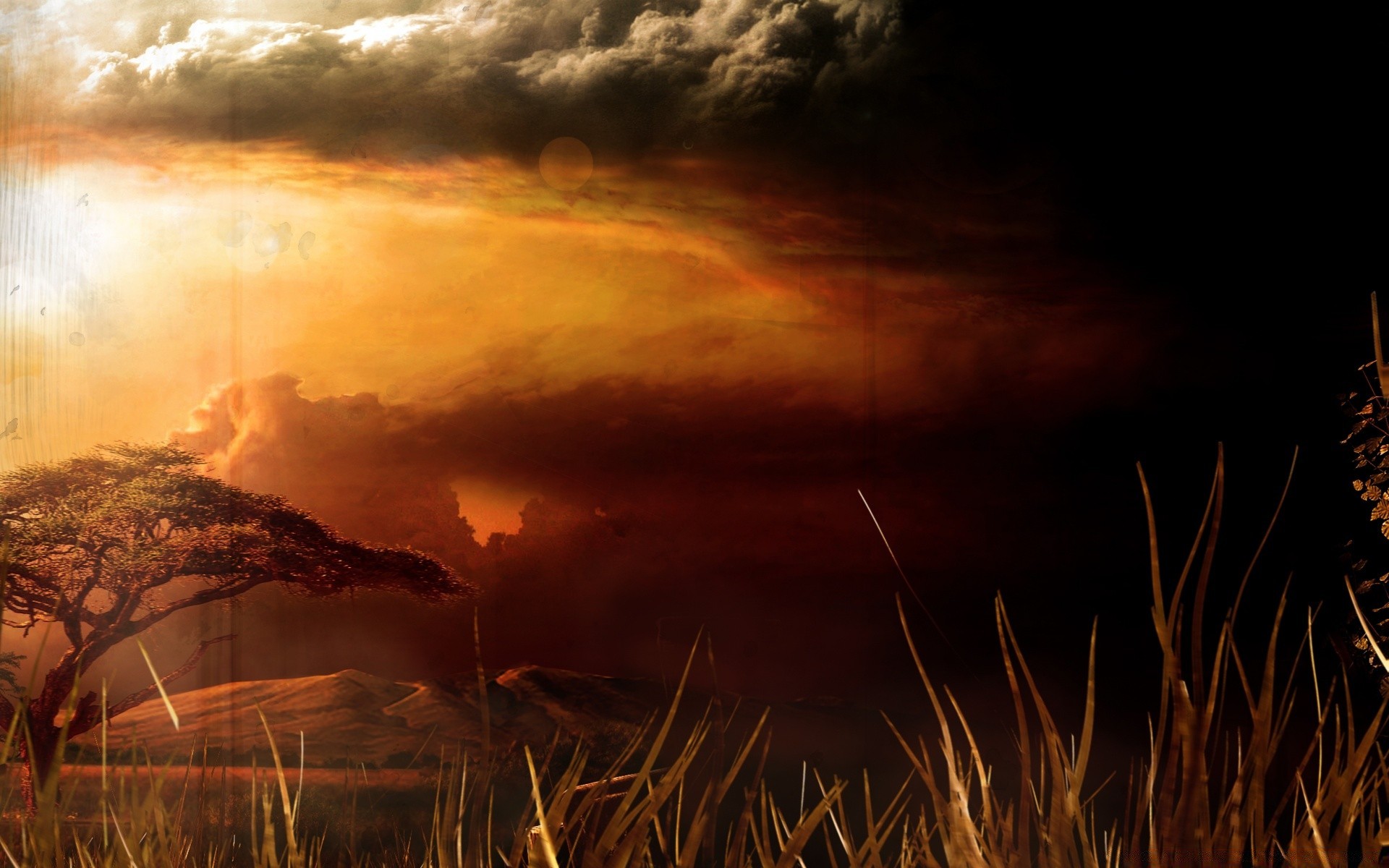 far cry sunset dawn sun evening sky dusk landscape storm nature light outdoors