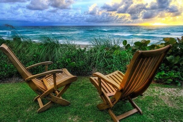 Relaxamento e serenidade à beira-mar