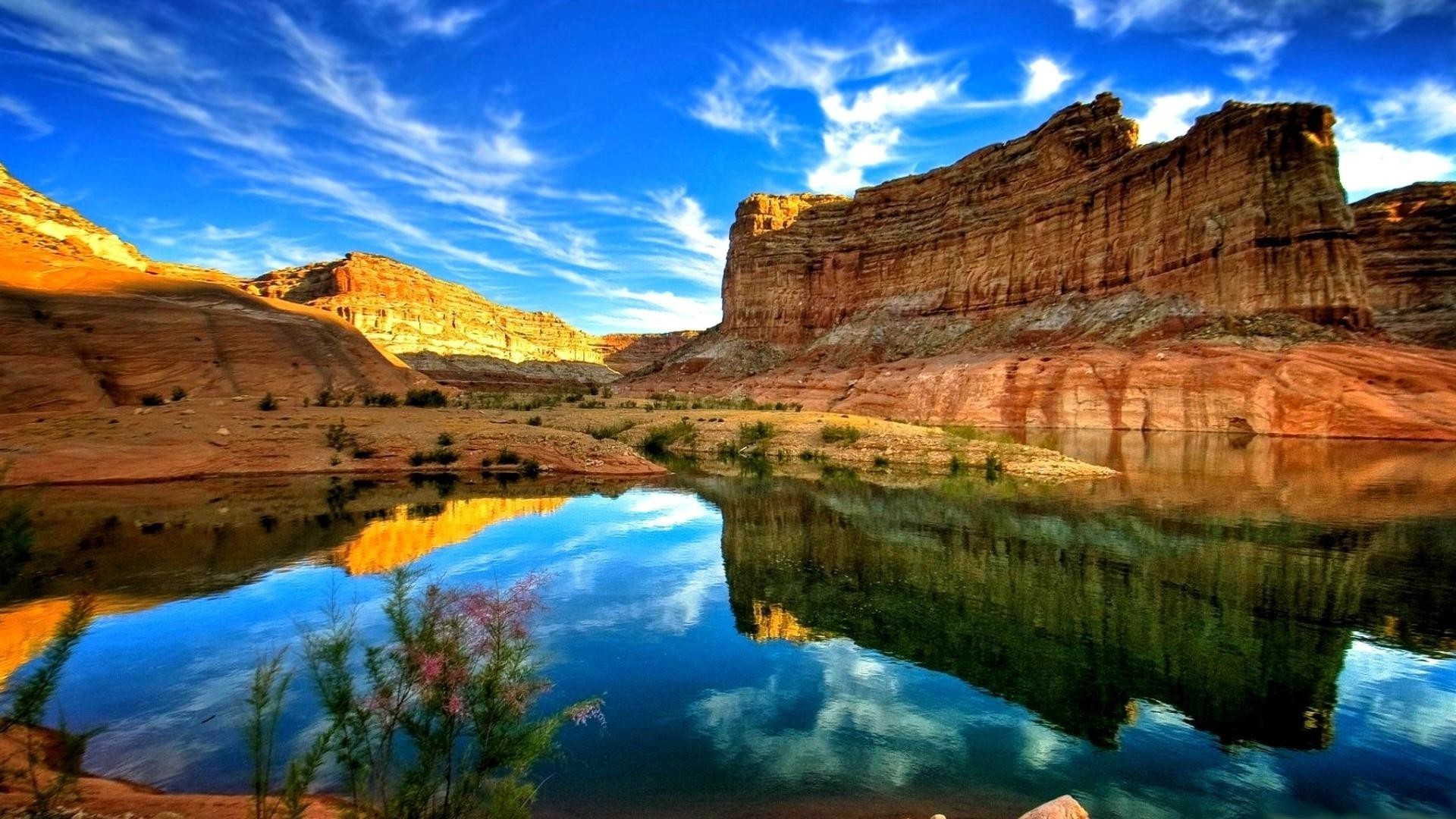 canyons voyage paysage scénique eau à l extérieur ciel nature rock grès réflexion canyon géologie tourisme désert montagnes coucher de soleil rivière à distance paysages