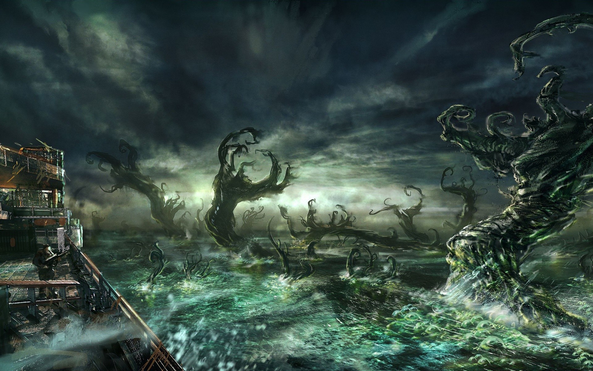 gears of war water landscape ocean nature sea