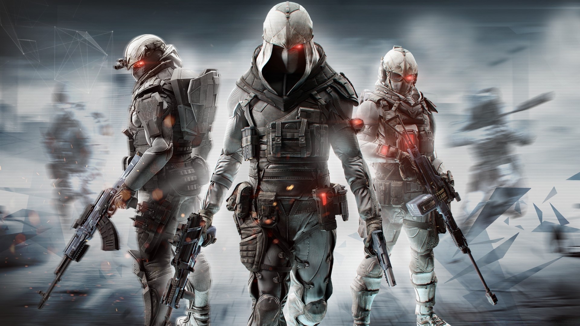 ghost recon guerra inverno neve armas capacete militar homem batalha exército