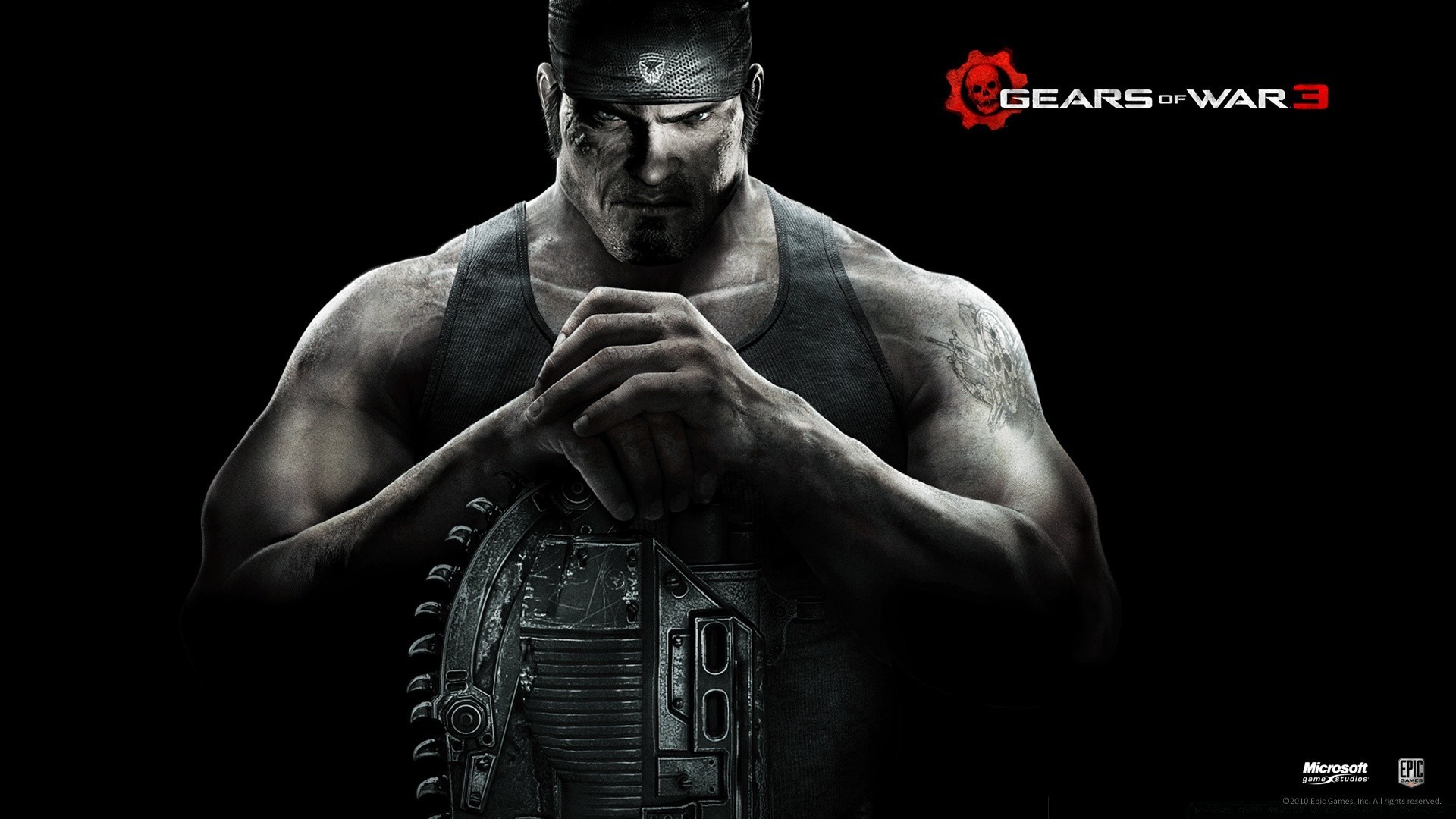 gears of war adam güç atlet yetişkin bir gömlek gölge karanlık kapalı güç portre