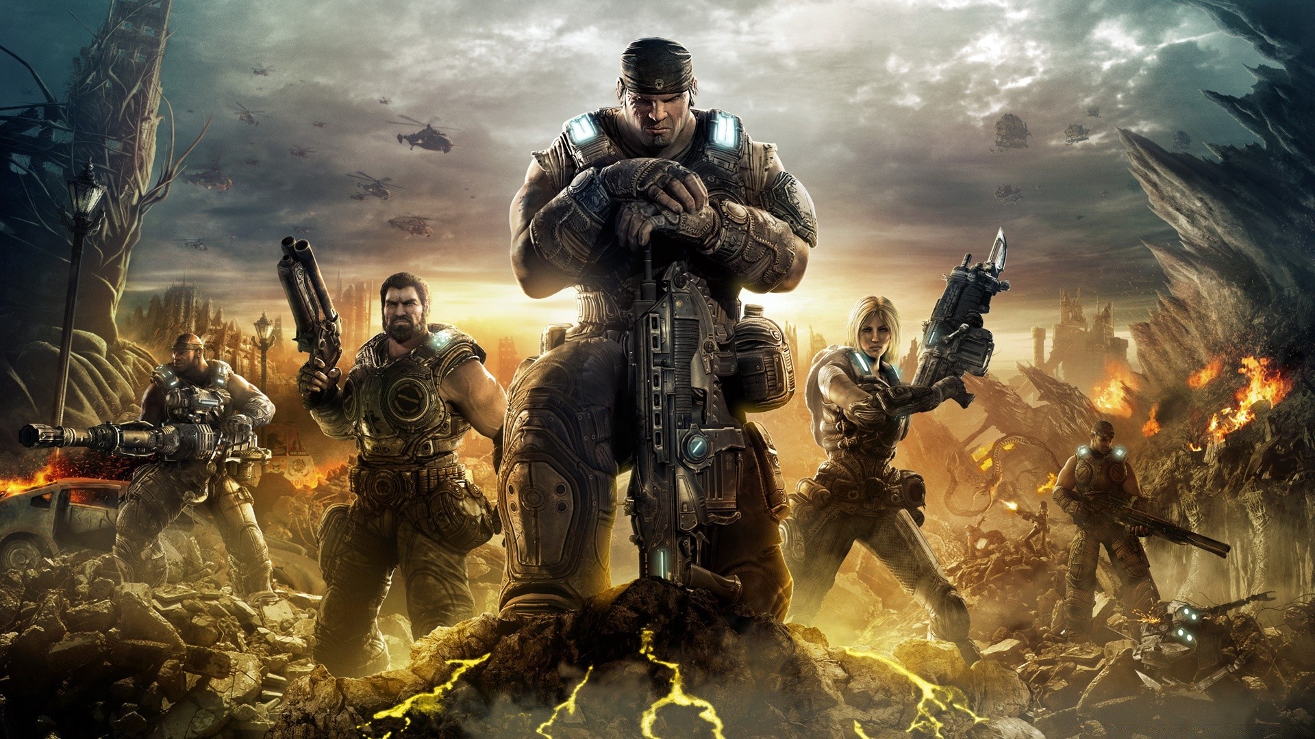 gears of war війни військові армія зброя солдат бойовий битва група людина пістолет дим уніформа лихо гвинтівка полум я дорослий шолом