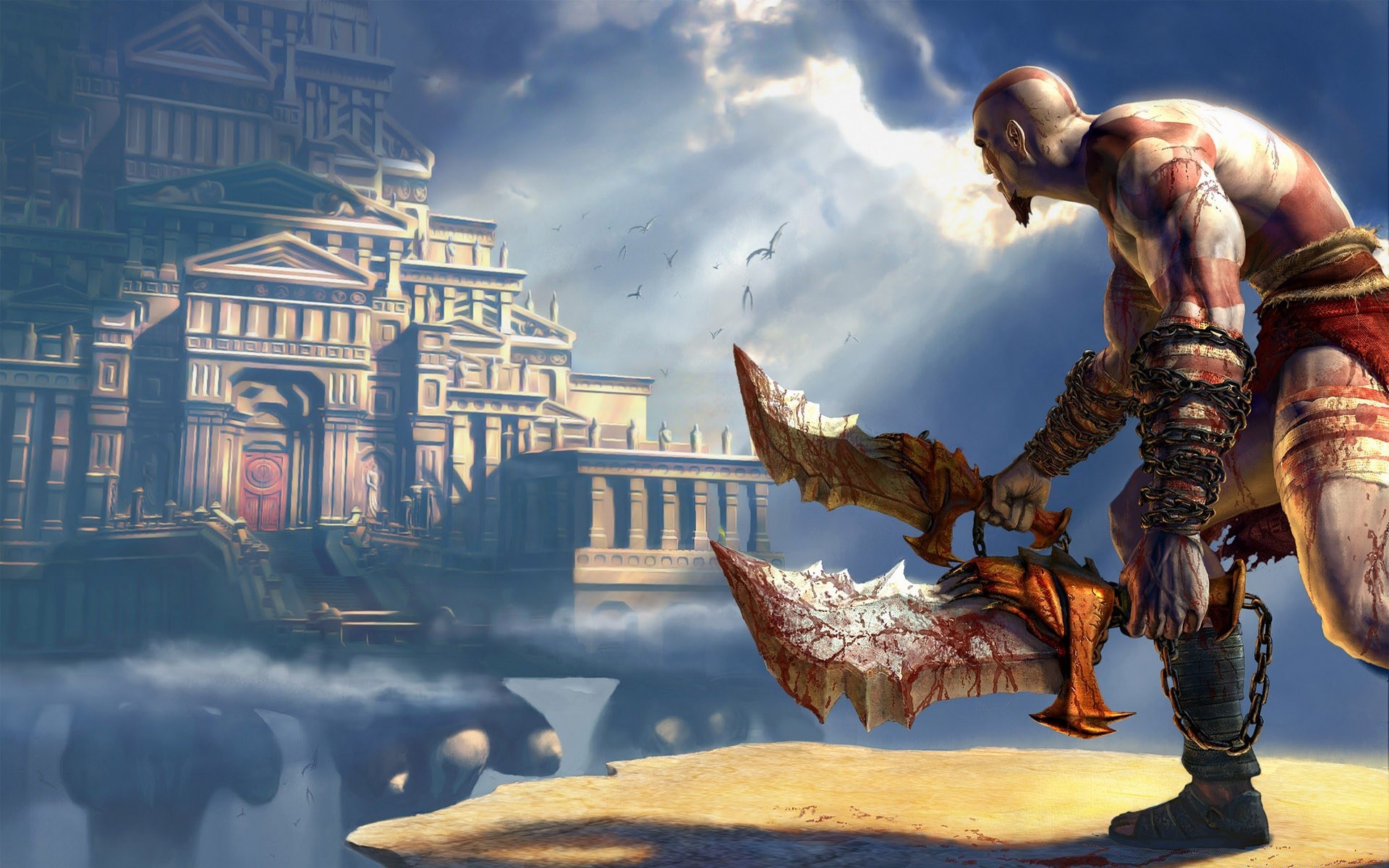 god of war rzeźba statua architektura podróże sztuka starożytny religia niebo na zewnątrz