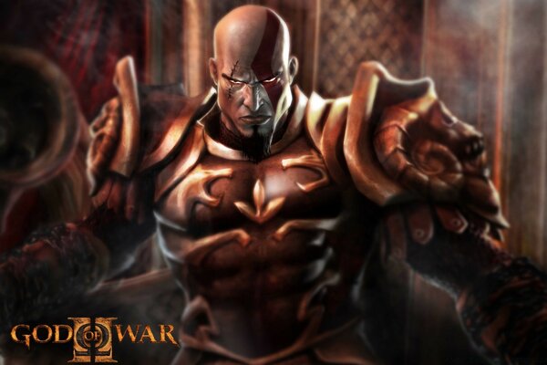 God of war: guerreiro em Armadura