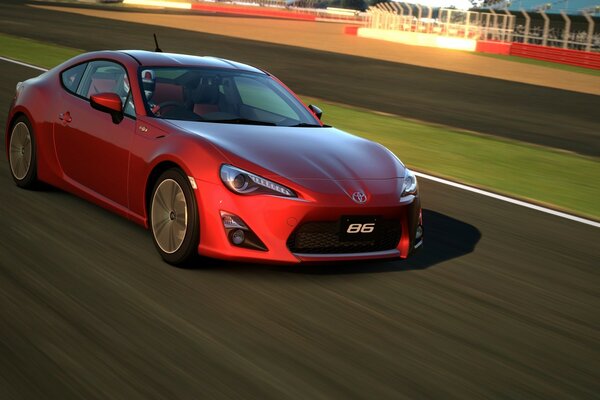 Gran turismo. Convertibile rosso