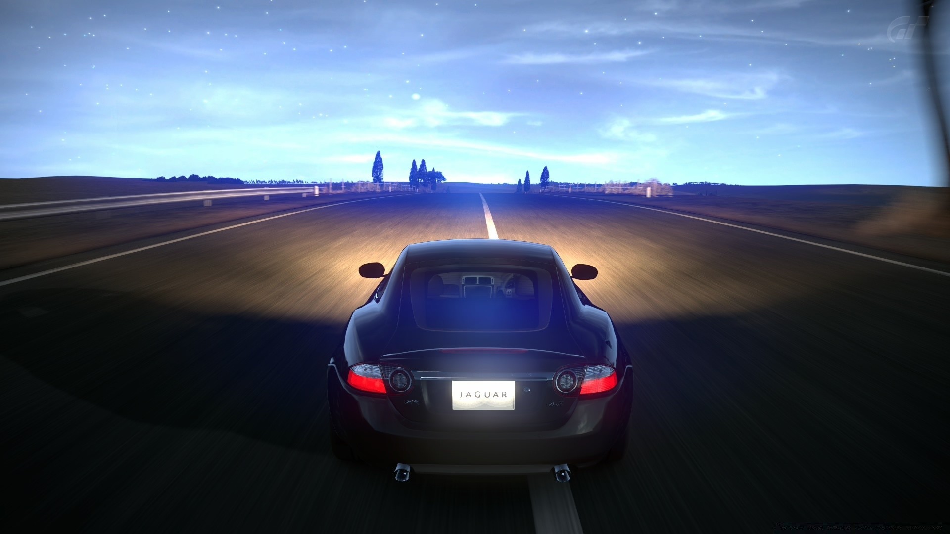 gran turismo car transportation system vehicle travel sunset road asphalt sky hurry light blur dusk outdoors beach fast landscape