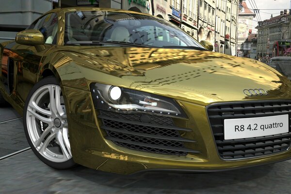 Gran turismo. Goldener Audi