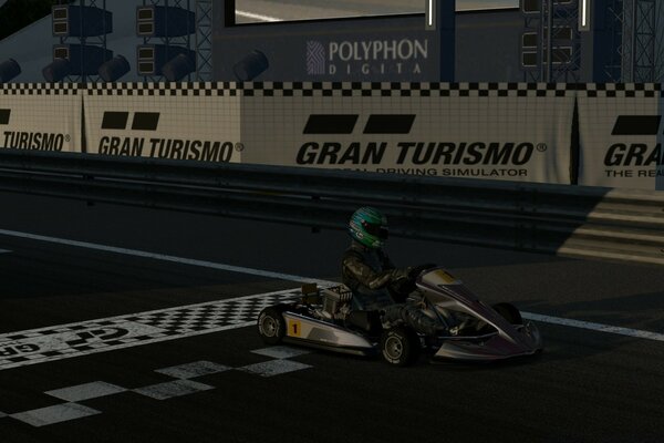 Course dans le jeu d ordinateur gran turismo