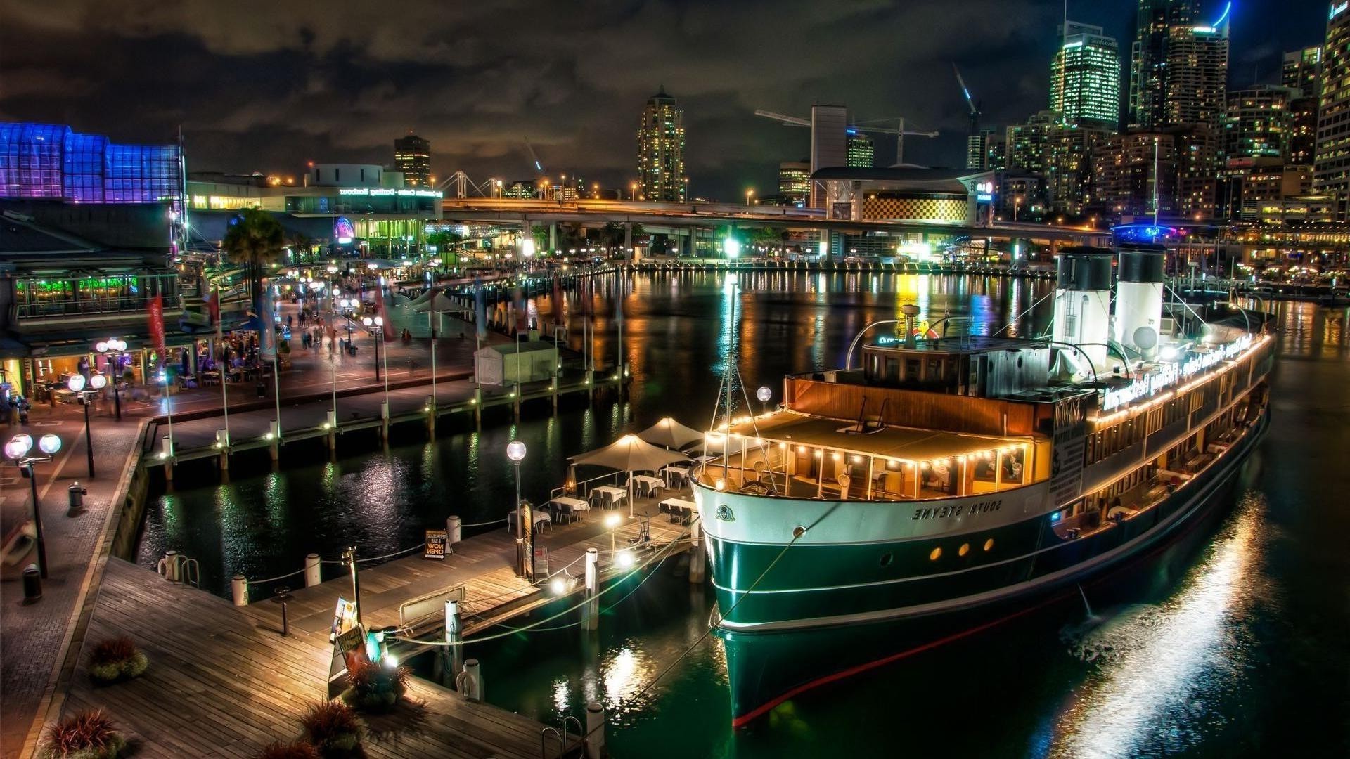 abstract and graphics travel water city evening dusk harbor transportation system waterfront river urban architecture building hotel sea bridge pier illuminated bay marina