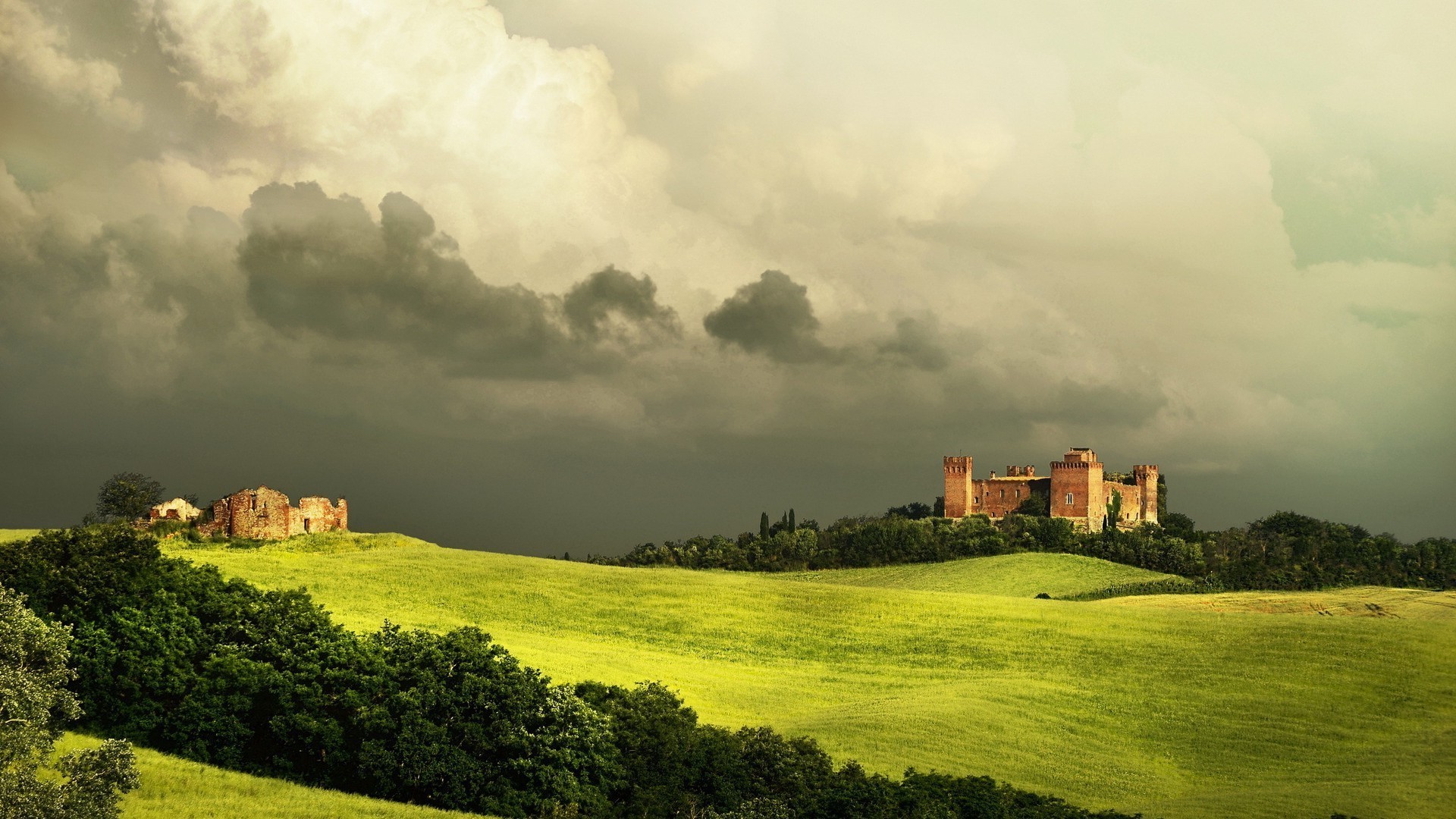 champs prairies et vallées agriculture en plein air architecture herbe ciel campagne paysage voyage rural nature arbre coucher de soleil maison ferme château terres cultivées maison pastorale grange