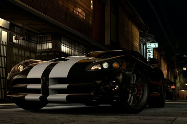 Black and white car for cool girls