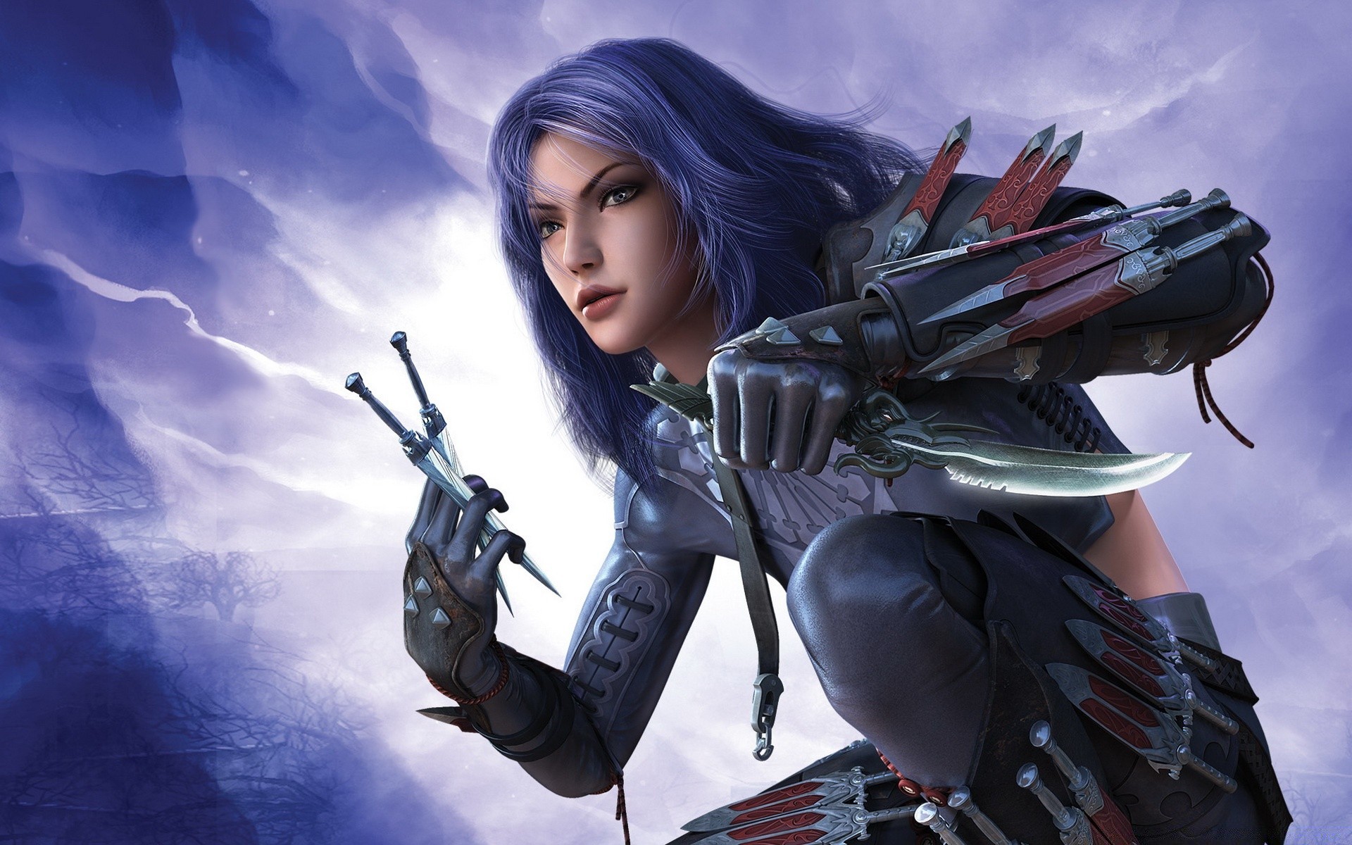 guild wars weapon gun danger woman adult one beautiful girl portrait