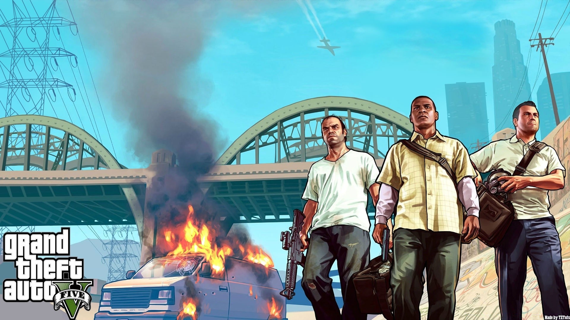 grand theft auto viagens homem cidade ao ar livre céu