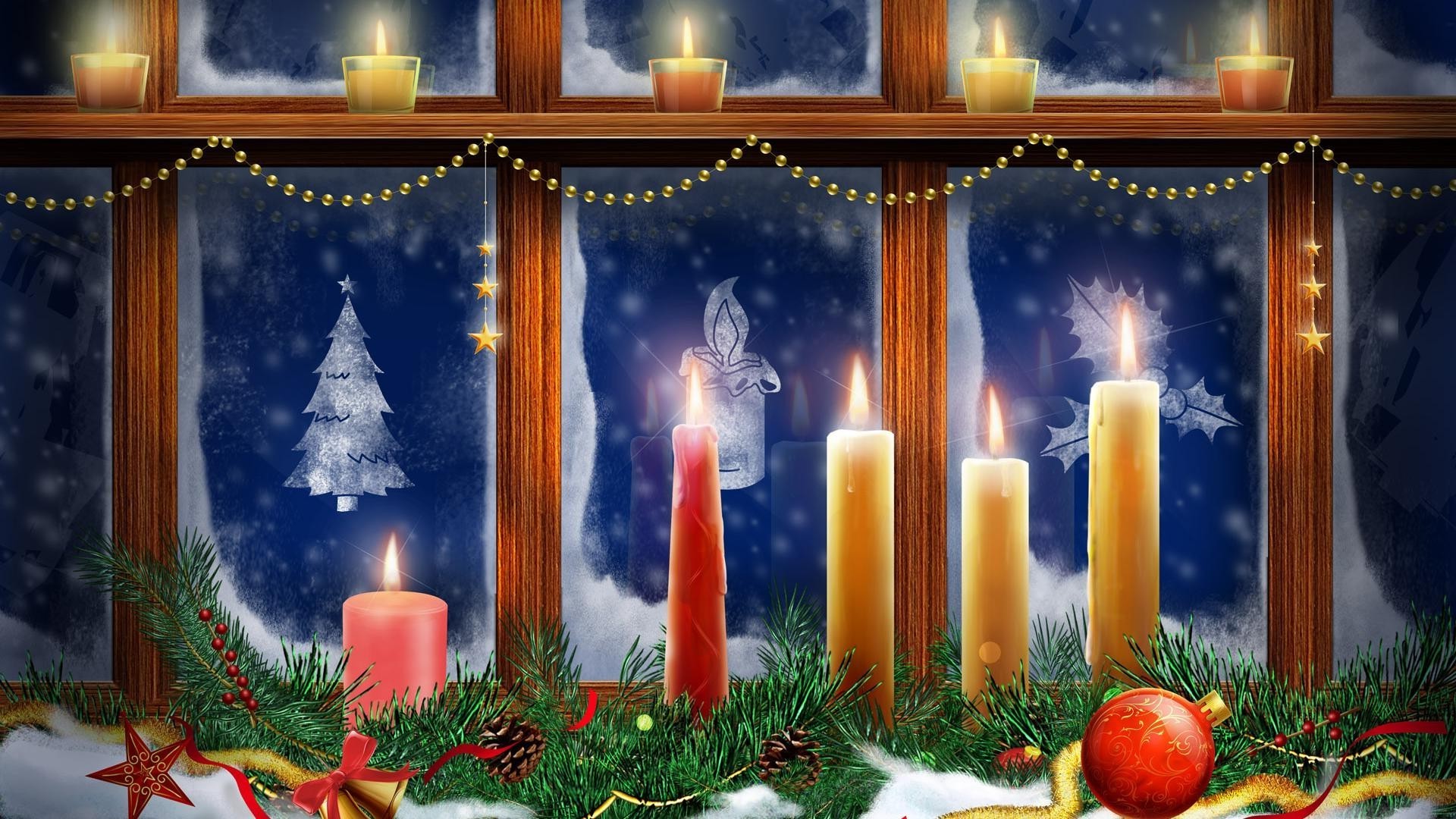 año nuevo navidad vela vacaciones velas decoración invierno aparición oro vacaciones