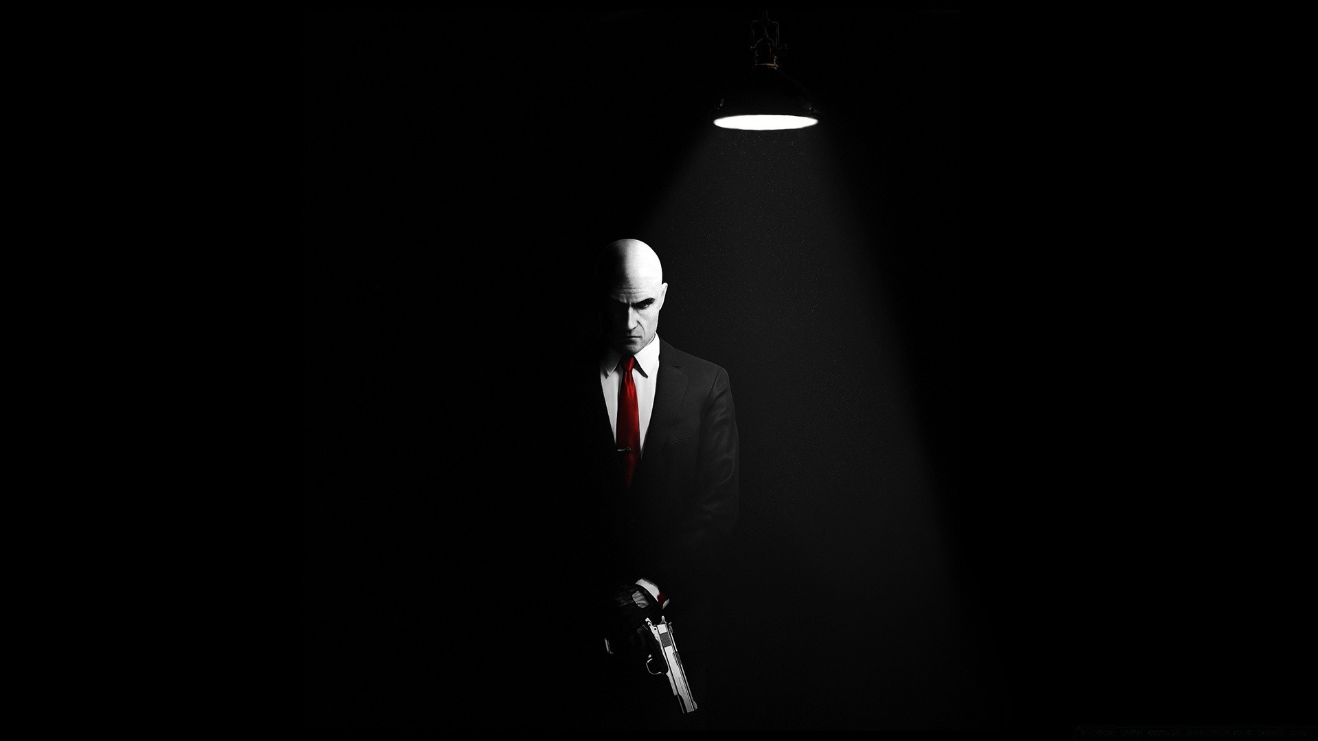 hitman portrait man spotlight one performance stage light adult concert profile business