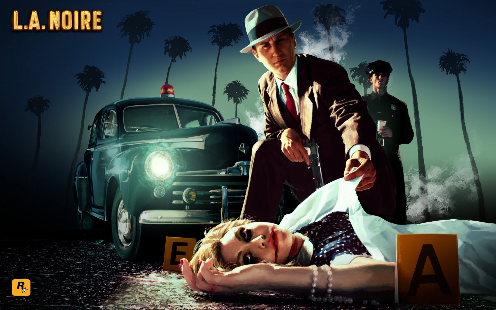 l. a. noire uomo adulto all aperto donna