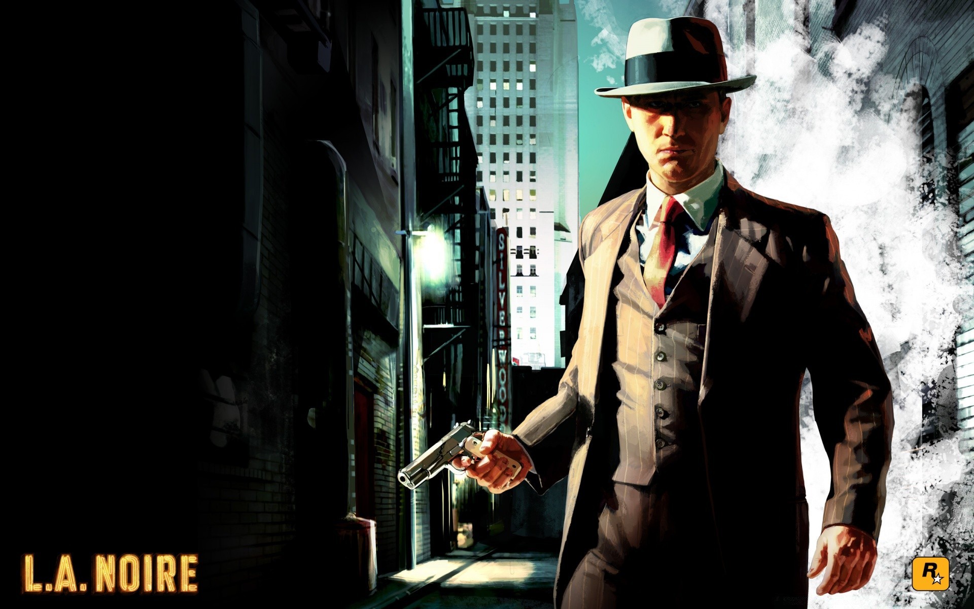 l. a. noire ересек адам үй ішінде кию портрет қақпақ бизнес ашық көше