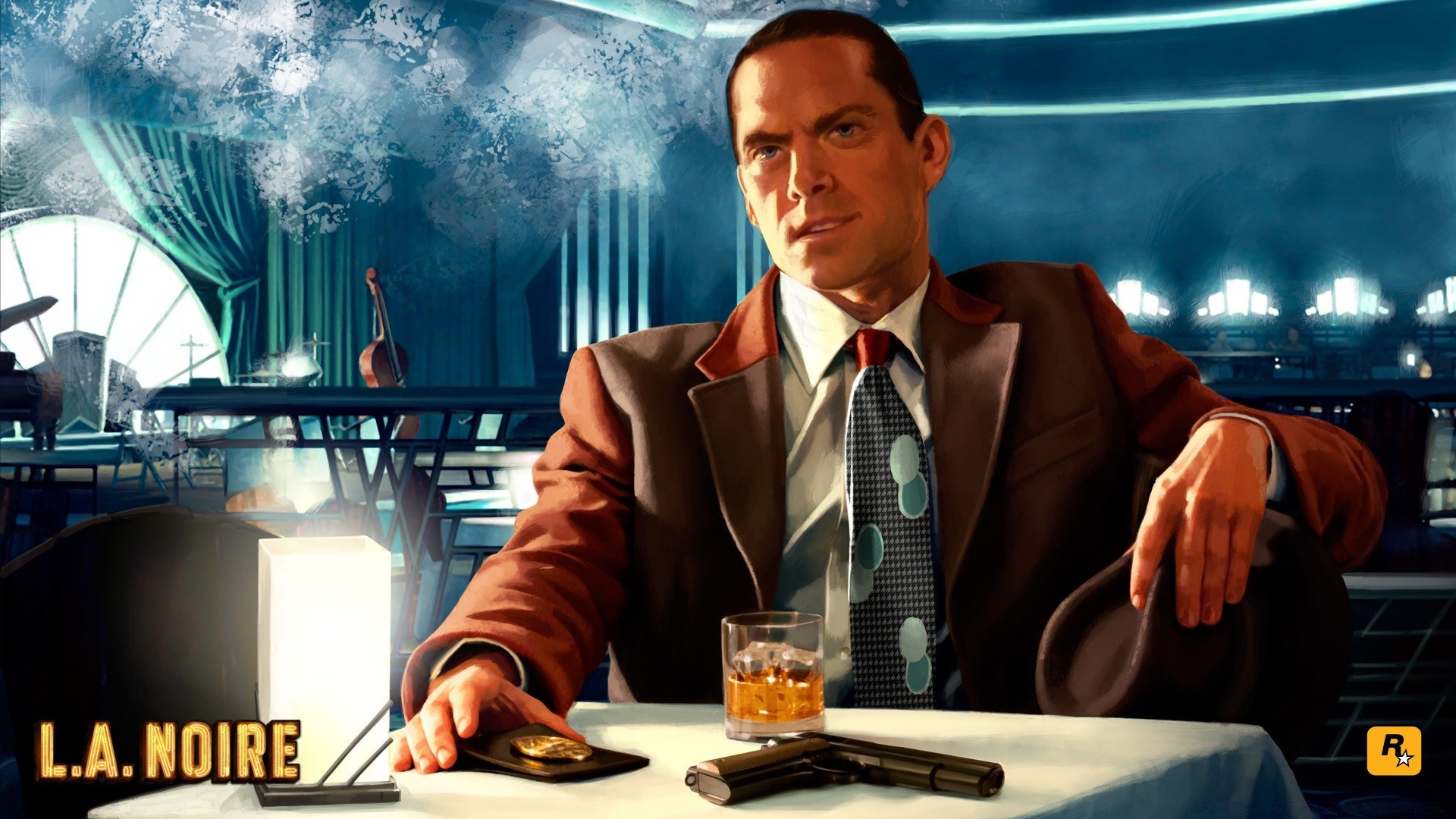 l.a. noire man business adult indoors technology one computer restaurant office