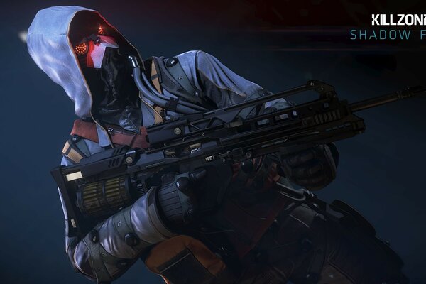 Militar con armas del juego Killzone