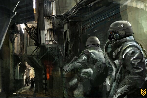 A shot from the game killzone ambush in the gateway