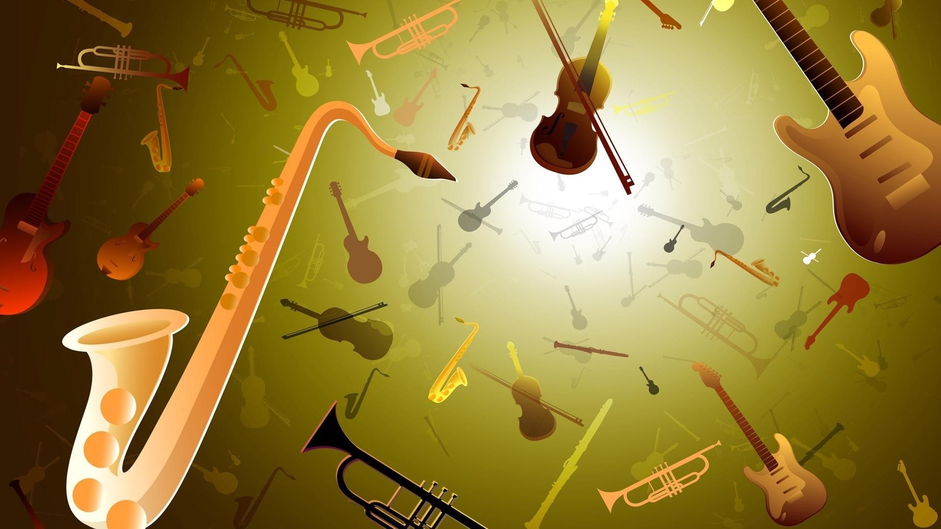 instrumentos musicais ilustração música abstrato gráfico desktop instrumento arte vetor design som guitarra