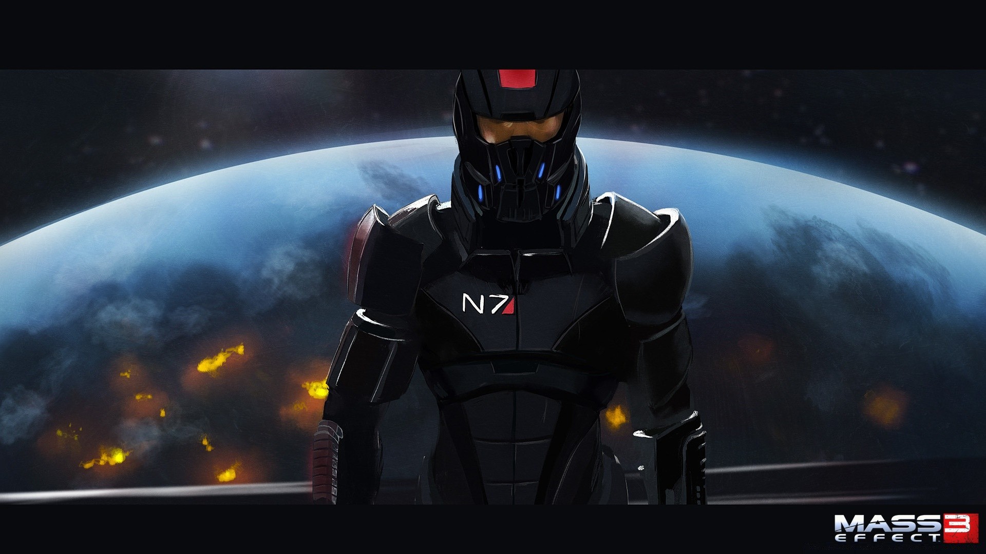 mass effect karanlık ay ışık fütüristik alev tehlike uzay teknoloji arkadan aydınlatmalı