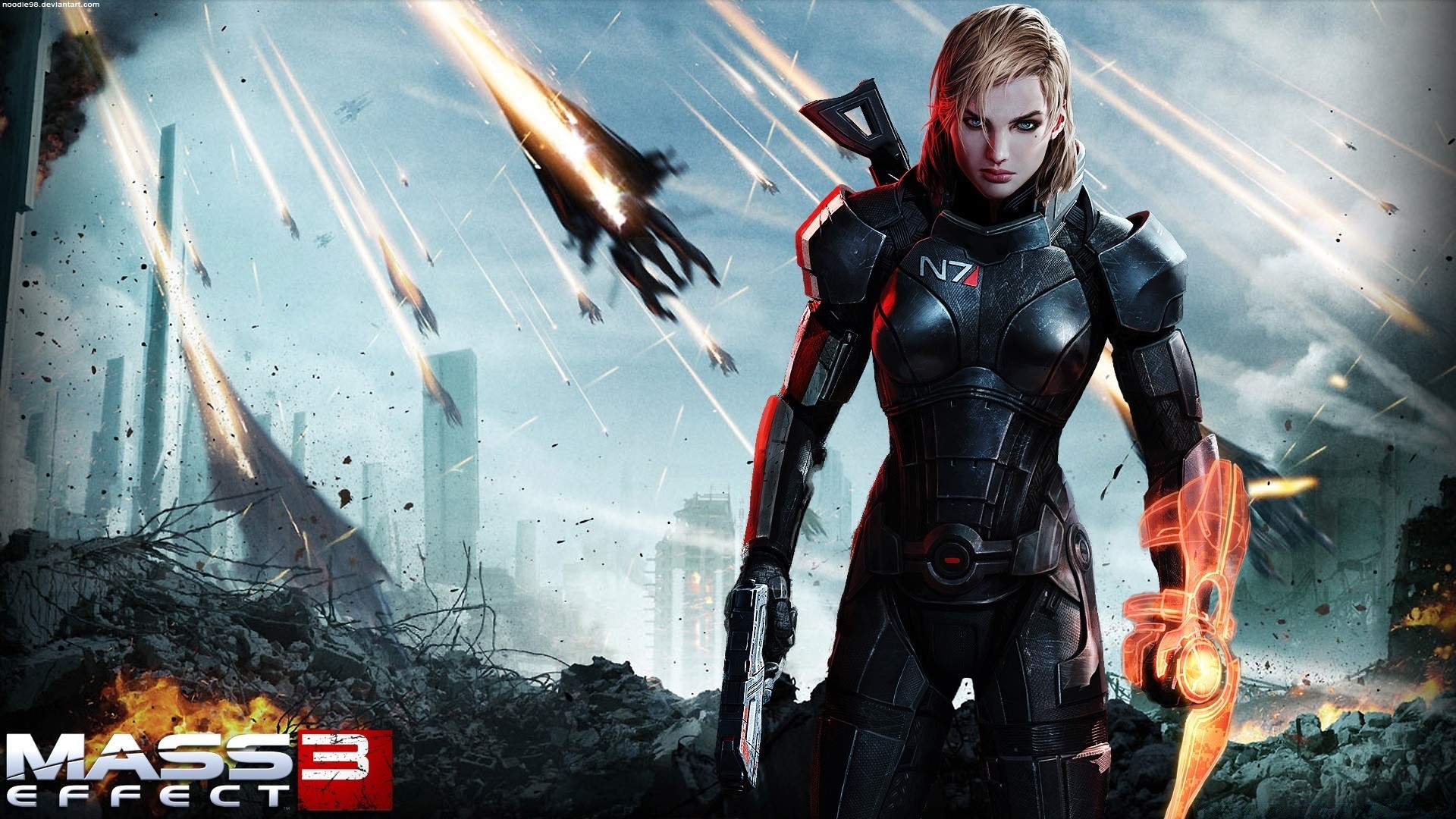 mass effect al aire libre nieve adulto