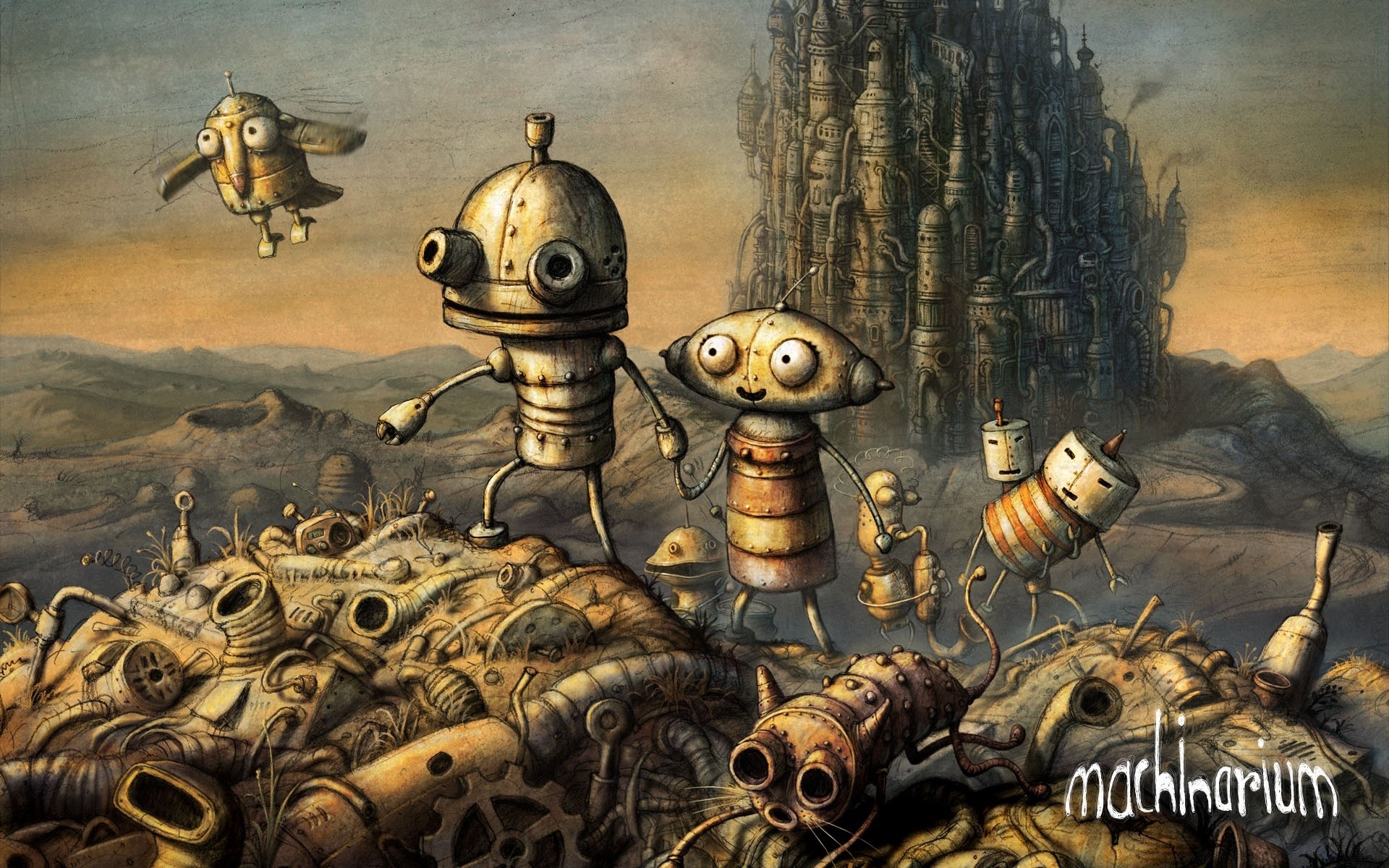 machinarium arte illustrazione